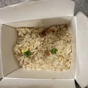 Included fried rice side that I already raided