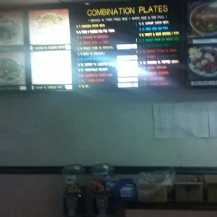 the menu of a chinese restaurant