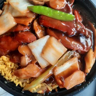 #4 pork w/ Chinese vegetables