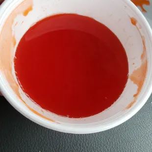 Sauce comes with crab rangoon