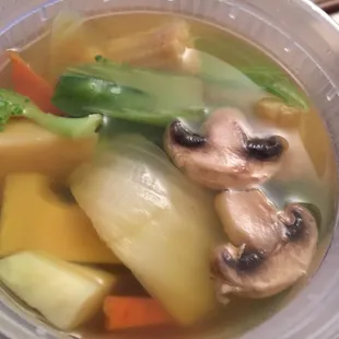 Vegetable soup  ehh,it is soup....