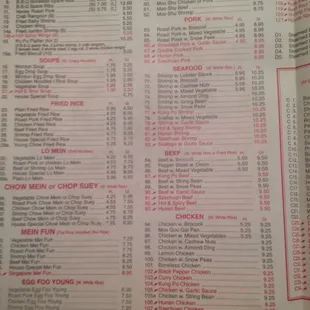 menu, sushi and sashimi