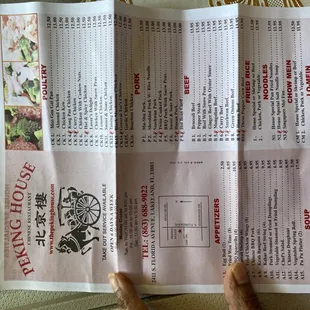 New menu prices