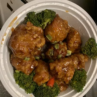 Large General Tsao chicken