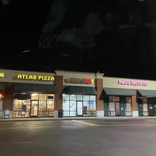 Front entrance &amp; surrounding establishments