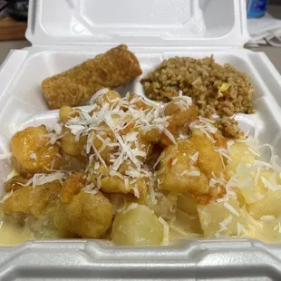 20C. Coconut Shrimp Lunch