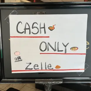 cash only