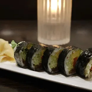 Mixed Vegetable Sushi Roll