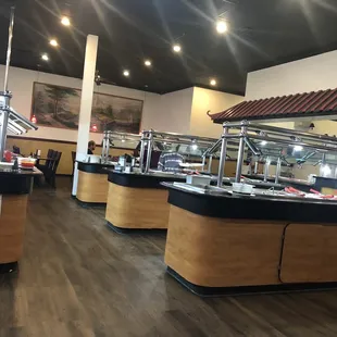 the buffet area of a restaurant