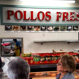 customers at the counter of a restaurant