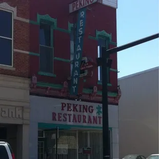 the front of the restaurant