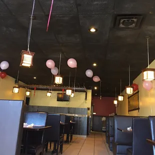 the interior of a chinese restaurant