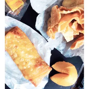 Pork Eggroll, Cheese Wontons