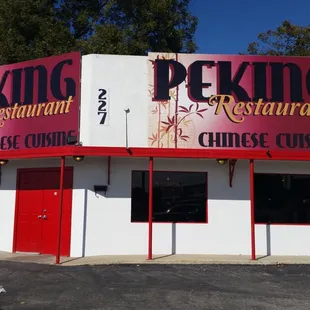 the front of the restaurant