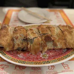 Beef 44. Roast Beef with Green Onion Pancake Roll