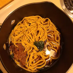Beef noodle soup, gross