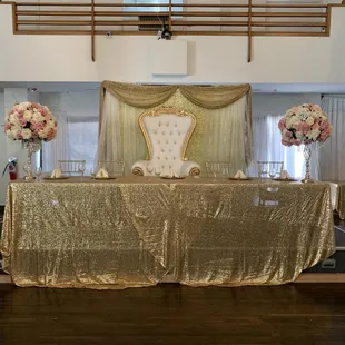 We Help design your wedding and rent everything from back drops, centerpieces, tents, heaters, catering and much more