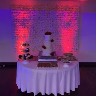 We Help design your wedding and rent everything from back drops, centerpieces, tents, heaters, catering and much more