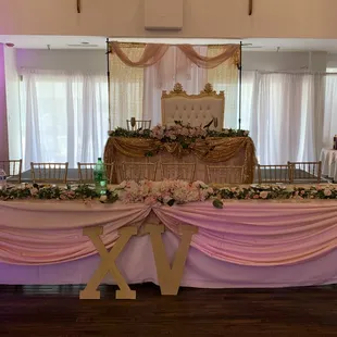 We Help design your wedding and rent everything from back drops, centerpieces, tents, heaters, catering and much more
