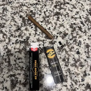 Cigarillo found in our vehicle.