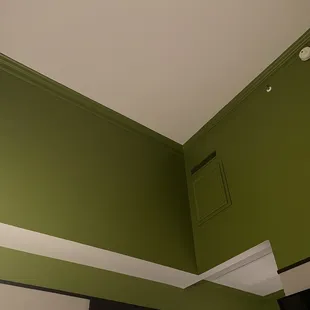 High ceilings, no windows.