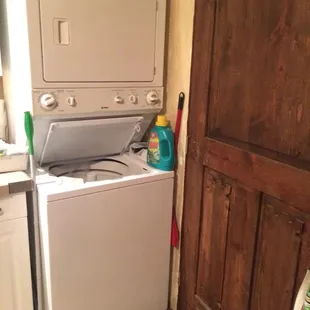 Even laundry accommodations!