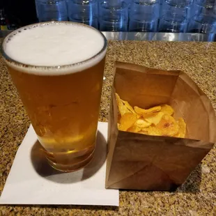 NOLA blonde and complimentary Zapps chips