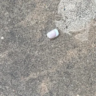 Nail found on the ground