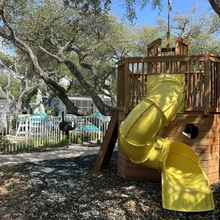 Playground and pool