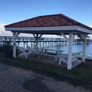 400 ft lighted fishing pier and waterfront gazebo