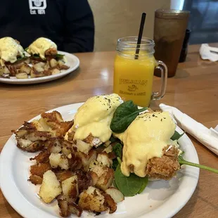 Crispy Chicken Egg Benny!