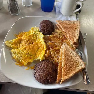 ##5 Two Extra Large Eggs with Hash Browns