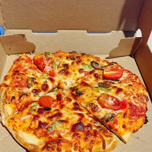 a pizza in a box