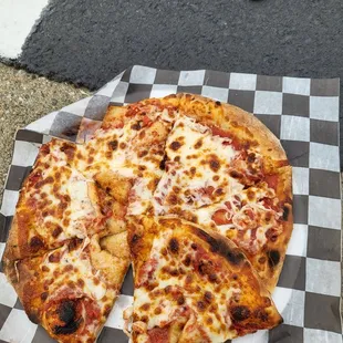 a slice taken out of it