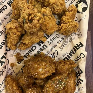 Crispy Ban Ban Wings half and half