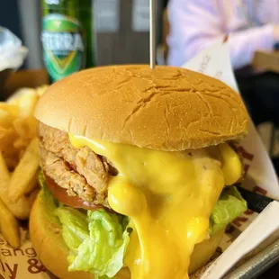 Monster Cheese Chicken Sandwich *HALAL