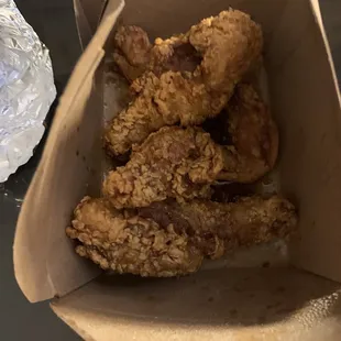 soy garlic of the wings and thigh combo (half)