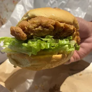 Spicy Crispy Fried Chicken Sandwich