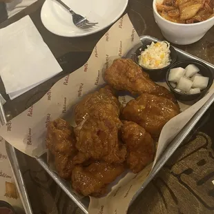 Honey garlic bone in chicken (7 pieces)