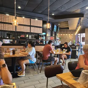 Inside seating area