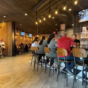Bar area and indoor seating