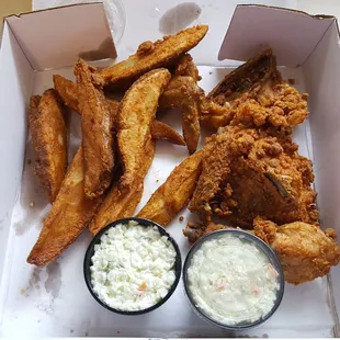 4pc Fried Chicken and JoJo's