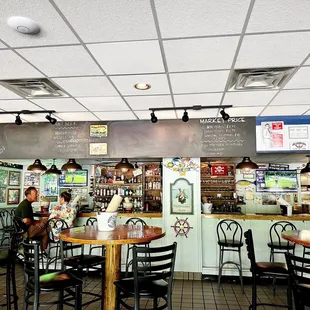 the interior of a restaurant