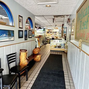 the interior of a restaurant