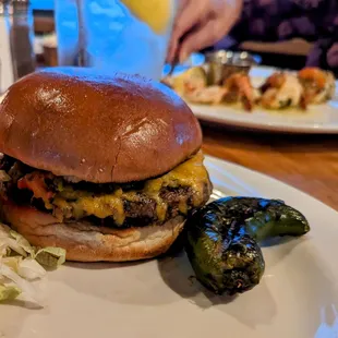 Half-pound burger