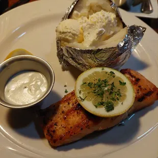 Early bird salmon plate.