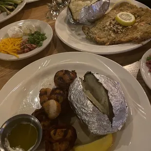 Charbroiled Scallops Wrapped in Bacon.