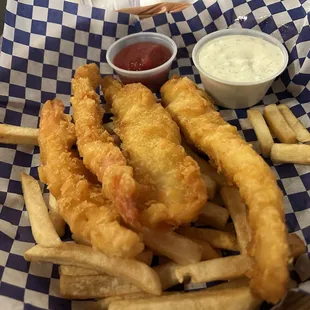 Fried prawn &amp; fish
