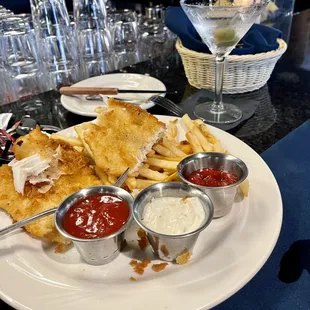 Bar style fish, and chips