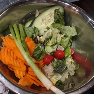 Leftovers from table salad